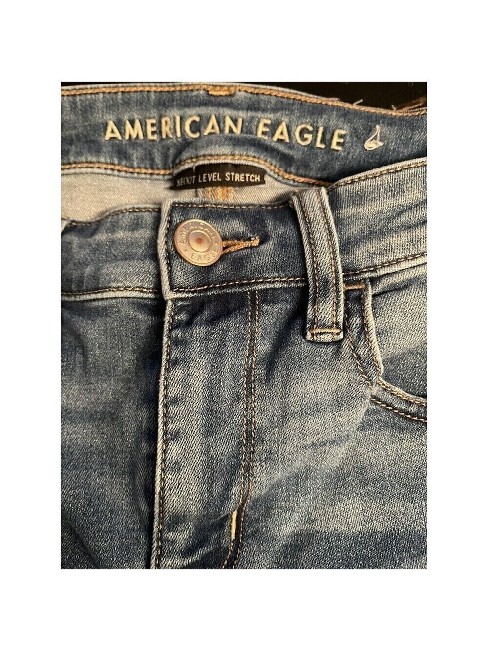 American Eagle Women’s Jeans Next Level Stretch High Rise Jegging Size 4 Regular - Picture 4 of 7